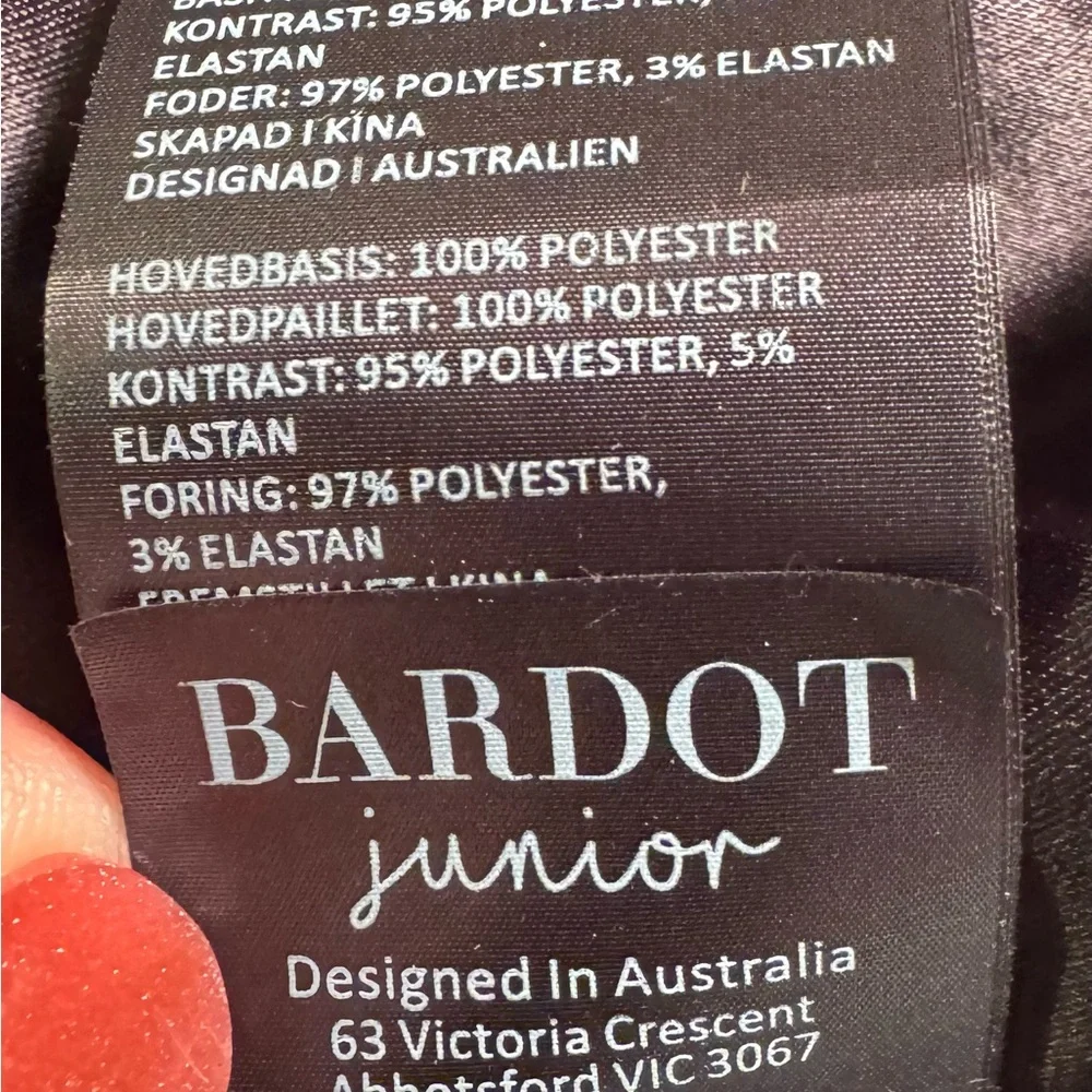 Bardot Girl's Nikki Sequined Sparkle Bomber Jacket Size 14 NWOT